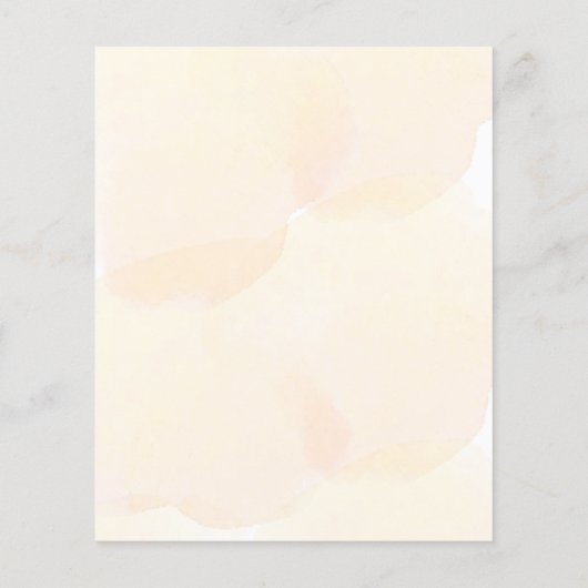 Roos goudperzik bloemzoet 16 budget uitnodiging (Achterkant)