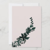 Roos goudpografie Floral soft peach bruiloft Kaart (Achterkant)