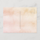 Roos goudpompoen Thanksgiving Dinner Uitnodiging Briefkaart (Achterkant)