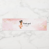 Roos goudprinses waterfles etiket (Enkel label)