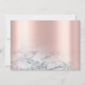 Roos goudroze marmer 16 Birthday Foto afbeelding Kaart (Achterkant)