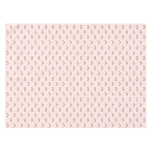 Roos goudroze tiara crown quinceanera tafelkleed (Voorkant (Horizontaal))