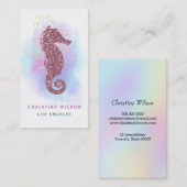 roos goudroze zeepaard logo visitekaartje (Voorkant / Achterkant)