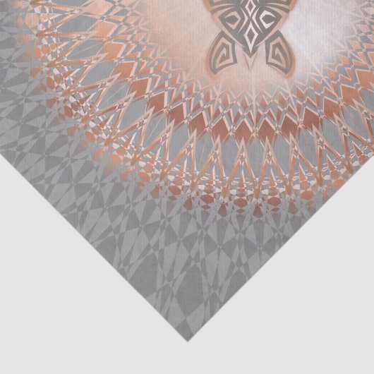 Roos goudschildschildpad en Mandala Tissuepapier (Detail)