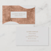 roos goudsparkle folie golf luxe bedrijfsauto visitekaartje (Voorkant / Achterkant)