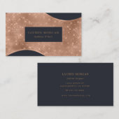 roos goudsparkle-folie luxe visitekaartje (Voorkant / Achterkant)