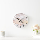 Roos goudstaarten, marmer elegant ronde klok (Huis)