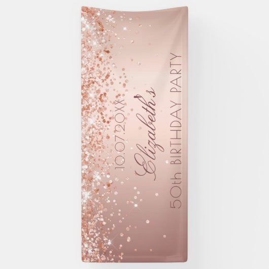 Roos goudstaartwond goudstaarstof spandoek (Verticaal)