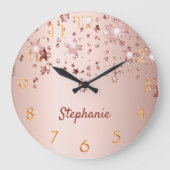 Roos goudsterren koper gouden giro grote klok (Voorkant)