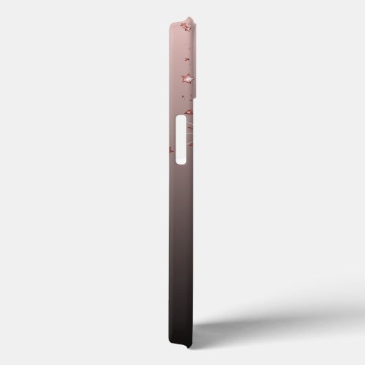 Roos goudsterren koper ombre girly Case-Mate iPhone case (Achterkant / Rechts)