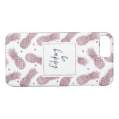 Roos goudStippen ananassen Case-Mate iPhone Case (Achterkant (Horizontaal))