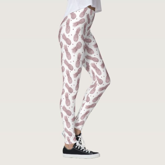 Roos goudStippen ananassen Leggings (Rechts)