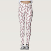 Roos goudStippen ananassen Leggings (Voorkant)