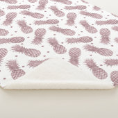 Roos goudStippen ananassen Sherpa Deken (3/4)