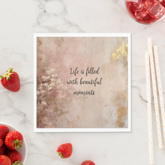 Roos goudverf servet (Insitu)