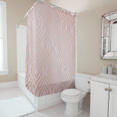 Roos goudvormig naadloos patroon douchegordijn (In situ)