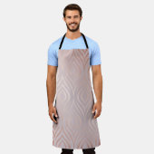 Roos goudvormig naadloos patroon schort (Gedragen)