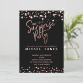 Roos goudwinning uitnodiging (Staand voorkant)