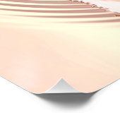 Roos - goudzwart koper - zijden cirkel rond zijde perfect poster (Hoek)