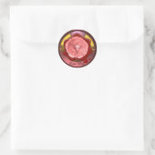 ROOS GRAPE WINE RED WAX SEAL RONDE STICKER (Tas)