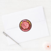 ROOS GRAPE WINE RED WAX SEAL RONDE STICKER (Envelop)