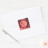 ROOS GRAPE WINE RED WAX SEAL VIERKANTE STICKER (Envelop)