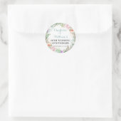 Roos Greenery 60th Diamond Wedding Jubileum Ronde Sticker (Tas)