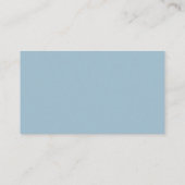 Roos Greenery Elegant Dusty Blue Wedding Registry Informatiekaartje (Achterkant)