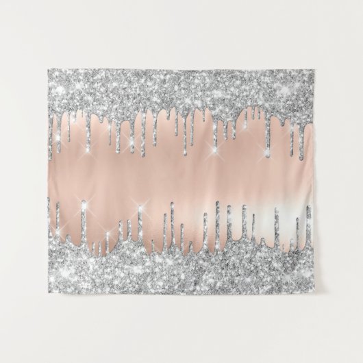 Roos grijze Silver Drivers Venster Decor Middelgro Wandkleed (Voorkant (horizontaal))