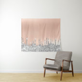 Roos Grijze Zilveren Drivers Venster Decor Medium5 Wandkleed (In Situ (horizontaal))