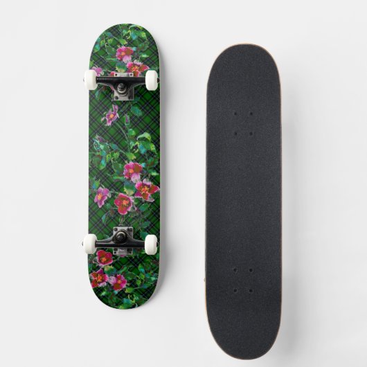  Roos - groen gelooid Persoonlijk Skateboard (Voorkant)