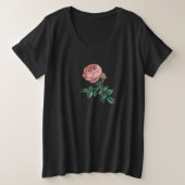 Roos Grote Maat T-shirt (Design voorkant)
