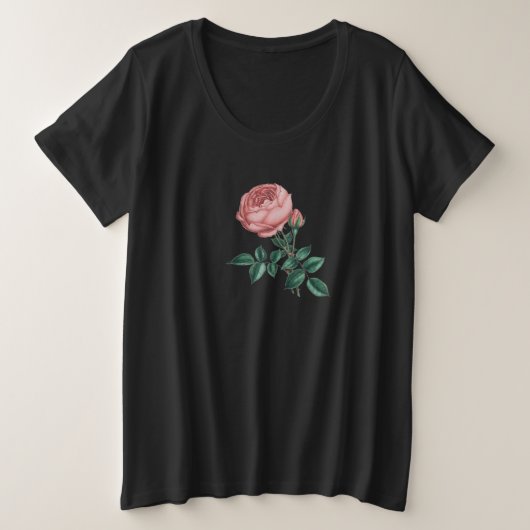 Roos Grote Maat T-shirt (Design voorkant)