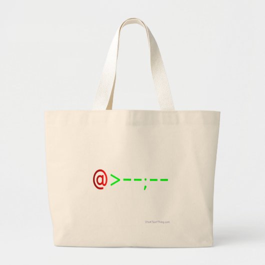 Roos Grote Tote Bag (Voorkant)