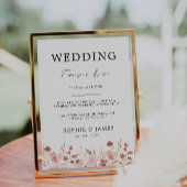 Roos gunsten teken, neem een bruiloft kaart