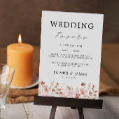 Roos gunsten teken, neem een bruiloft kaart