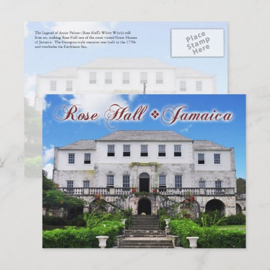 Roos Hall Great House, St. James, Jamaica Briefkaart (Voorkant / Achterkant)