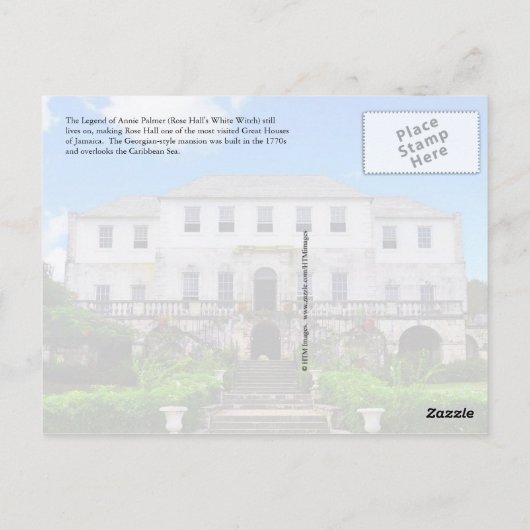 Roos Hall Great House, St. James, Jamaica Briefkaart (Achterkant)