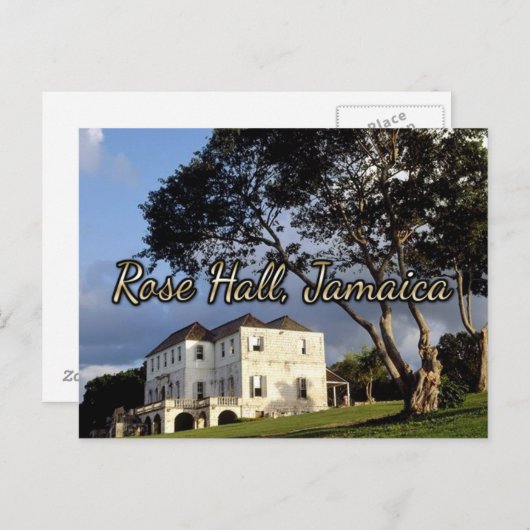 Roos Hall, Montego Bay, Jamaica Briefkaart (Voorkant / Achterkant)