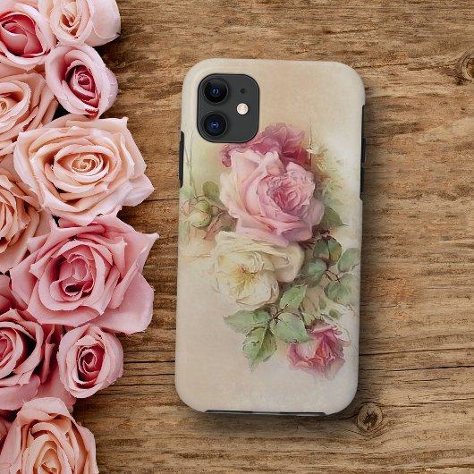  Roos Handbeschilderde Rozen van de Stijl Case-Mate iPhone Case