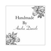  Roos Handgemaakt door Rubberstempel (Afrduk)