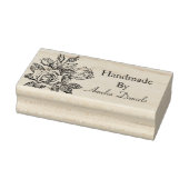 Roos Handgemaakt door Rubberstempel (Stempel)