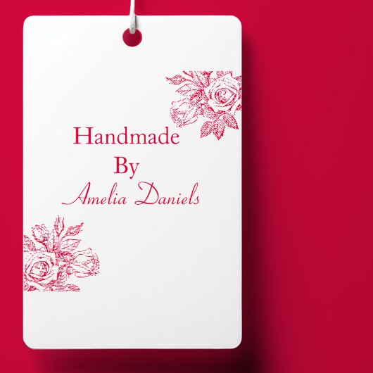 Roos Handgemaakt door Self-inking Stamp Zelfinktende Stempel