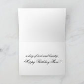 Roos Happy Birthday Mom Kaart (Binnen)