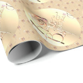 Roos "Happy Birthday" — Verpakkingspapier Cadeaupapier (Rol Hoek)