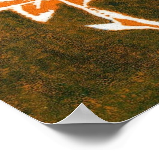 Roos - Harde kunst afdrukken Poster (Hoek)