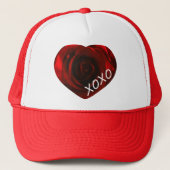 Roos Harde XOXO Trucker Hat Trucker Pet (Voorkant)