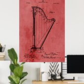 Roos Harp Patent Poster (Thuiskantoor)