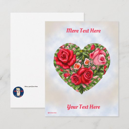  Roos hart (Voorkant / Achterkant)