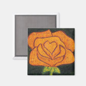 "Roos hart 2" Floral Magnet (Voorkant / Achterkant)
